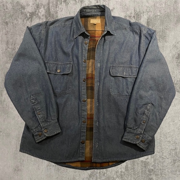 Blanket lined denim jean jacket sz medium​ - Picture 1 of 4